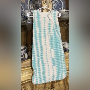 Kyte Baby Robin Riptide blue tie dye bamboo sleep sack Small 14-20lbs 1.0 tog